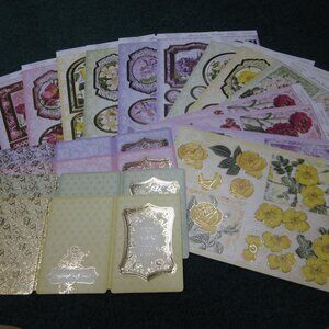 Hunkydory Radiant Roses Toppers Card Making Scrapbooking